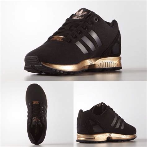 adidas zx flux zwart koper|adidas zx flux black gold.